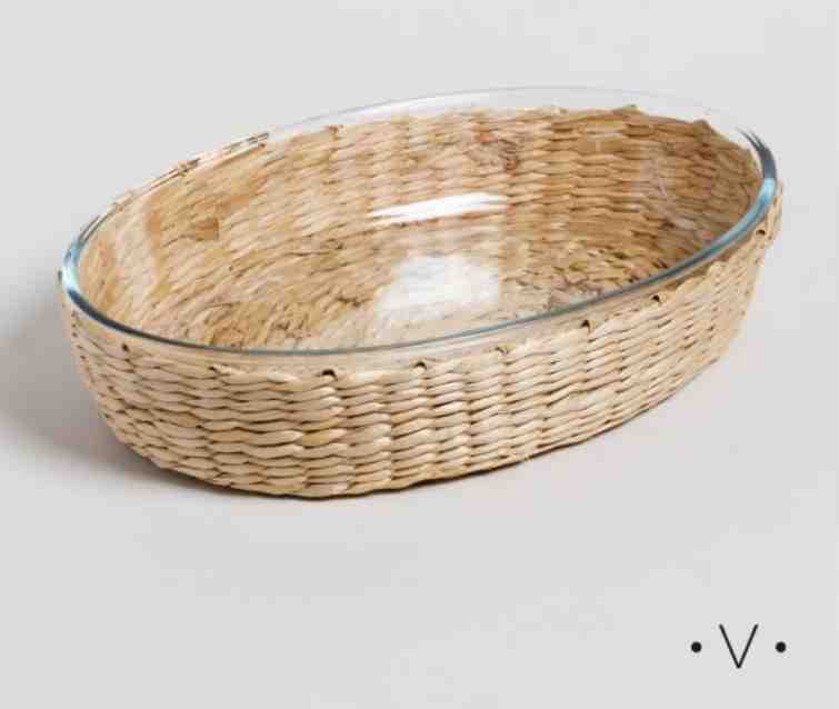 VASSA FUENTE OVAL DE BOROSILICATO 2.4L 30X21CM